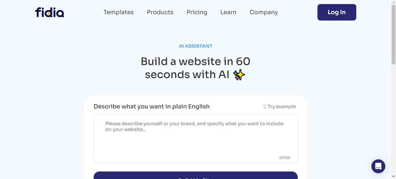 Fidia AI - AI Website Builder tool
