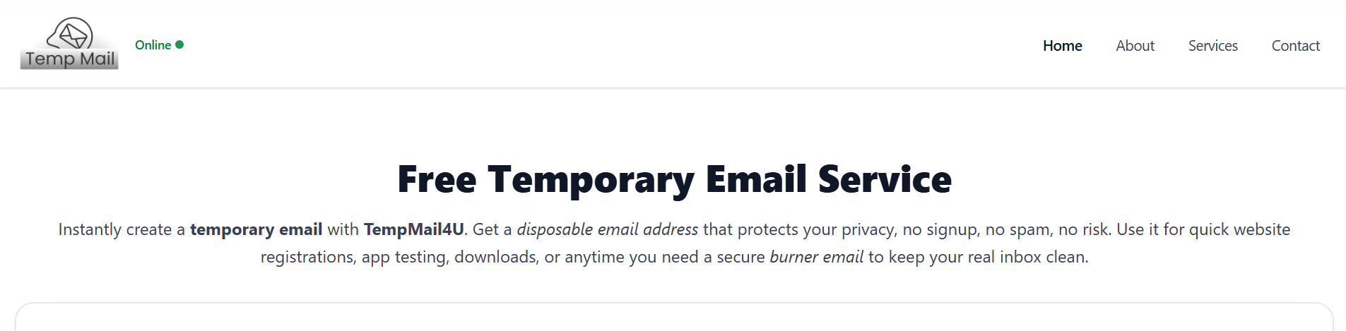 tempmail4u
