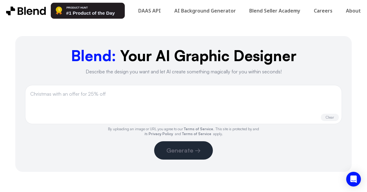 Blend - AI Image Generator tool