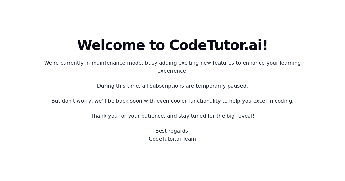 CodeTutorAI - AI Developer tool