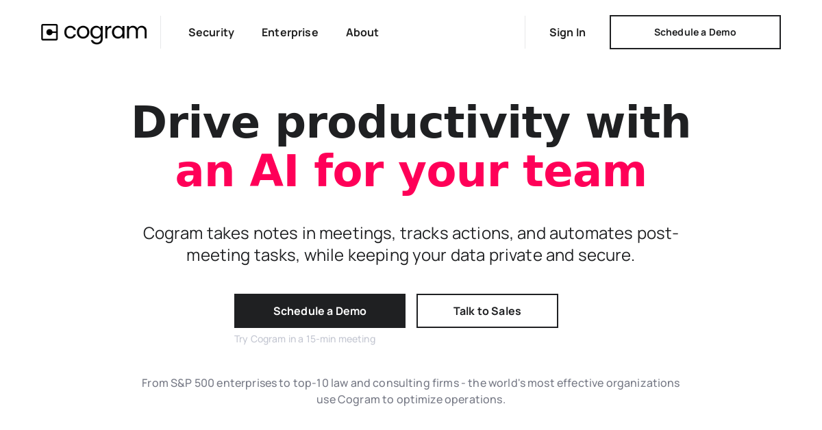 Cogram - AI Productivity tool