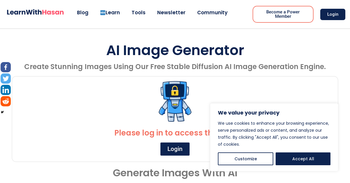 FreeImage - AI Image Generator tool