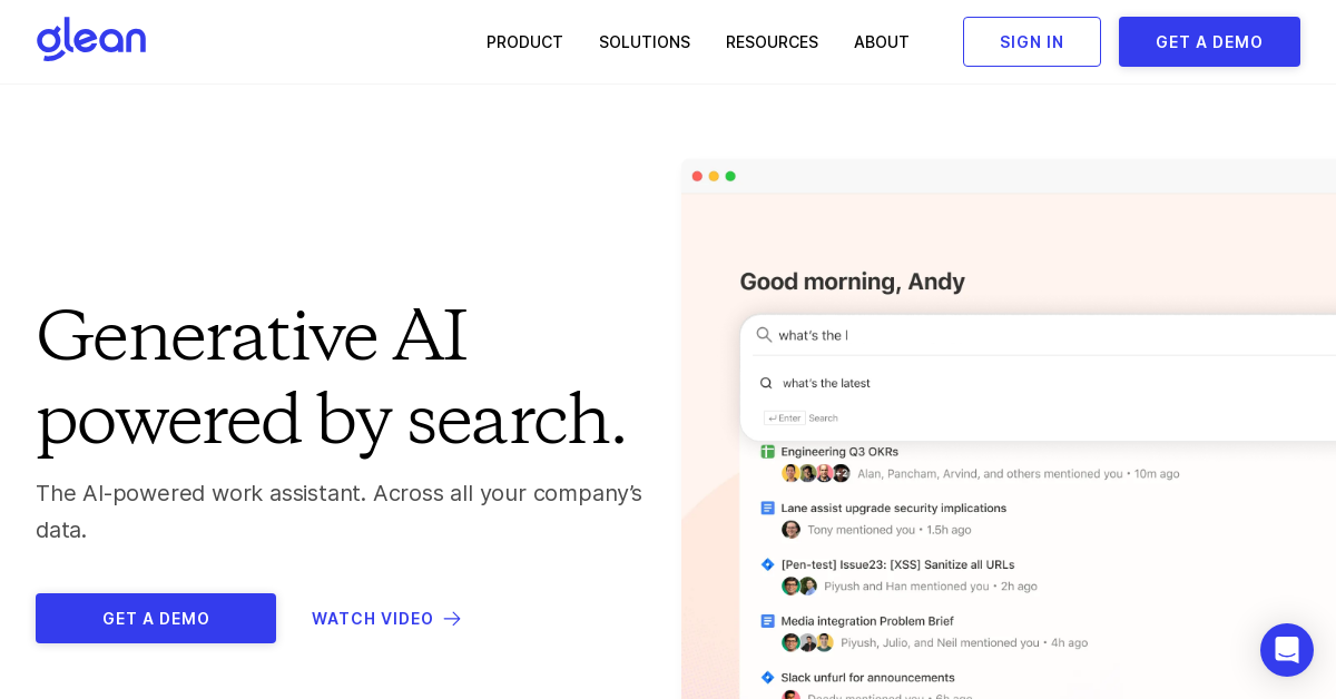 Glean - AI Productivity tool