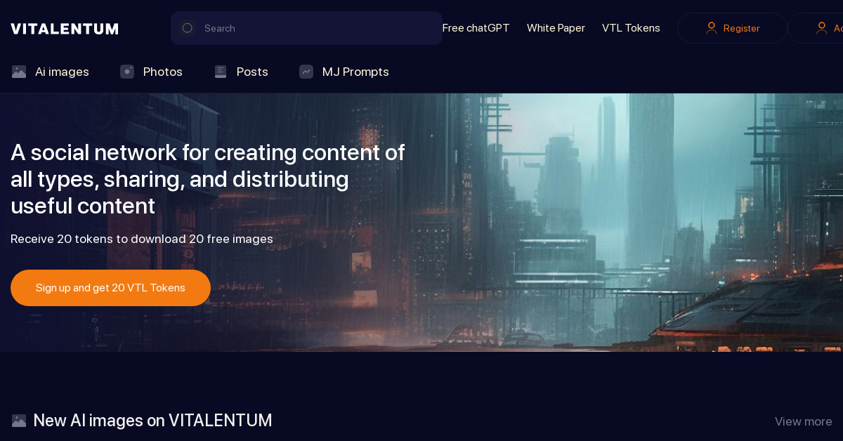 Vitalentum - AI Image Generator tool