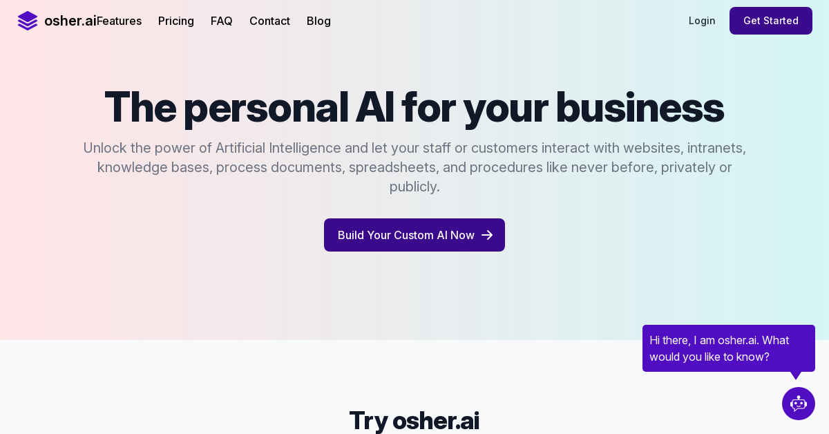 osher.ai - AI Startup tool